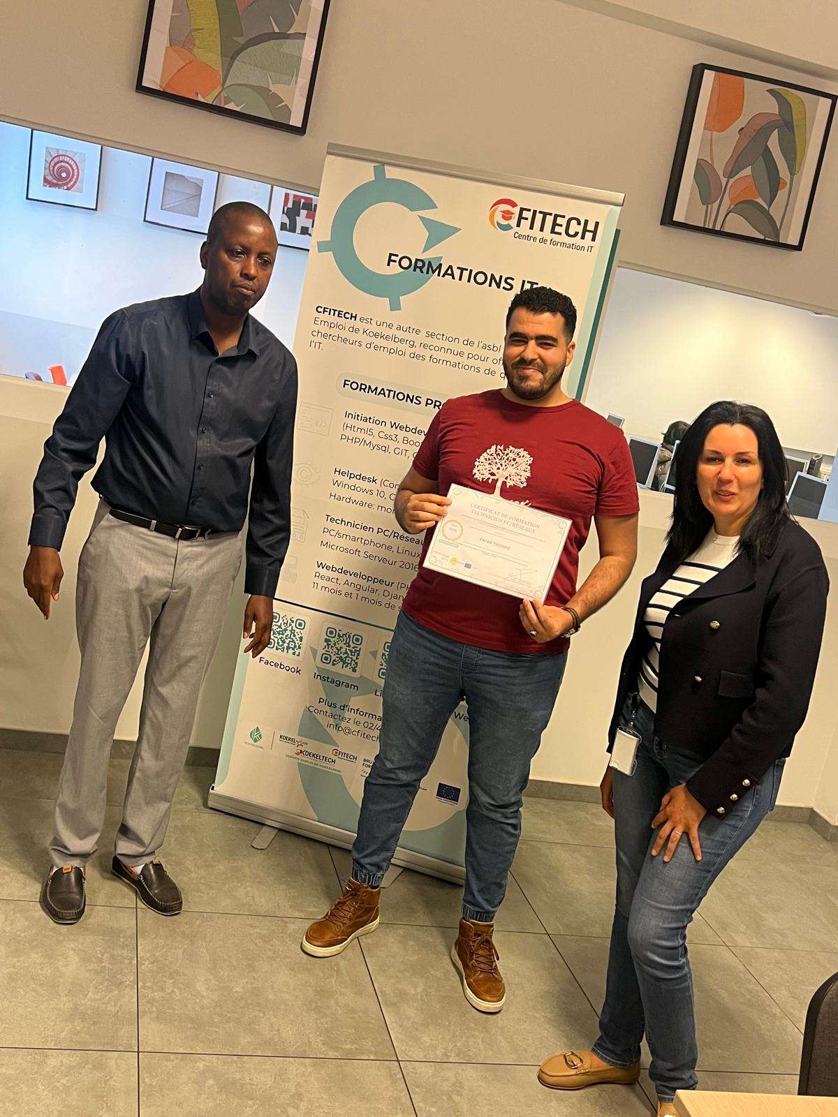 La formation « Technicien PC/réseau » touche à sa fin….